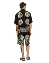 Coin print serafino crêpe de chine T-shirt - | Dolce & Gabbana