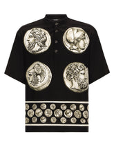 Coin print serafino crêpe de chine T-shirt - | Dolce & Gabbana