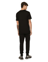 Cotton T-shirt with DG Milano logo embroidery - | Dolce & Gabbana