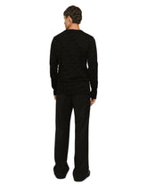 Cotton T-shirt with flocked Dolce&Gabbana logo - | Dolce & Gabbana