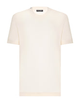 Short-sleeved silk T-shirt - | Dolce & Gabbana