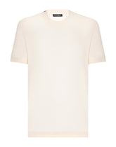 Short-sleeved silk T-shirt - | Dolce & Gabbana