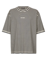 Striped short-sleeved T-shirt with logo - | Dolce & Gabbana