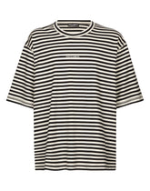 Striped short-sleeved T-shirt with logo - | Dolce & Gabbana