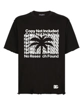 Short-sleeved banana-tree-print T-shirt - | Dolce & Gabbana