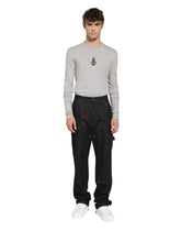 Long-sleeved slim-fit T-shirt with Marina print - | Dolce & Gabbana