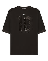 Short-sleeved T-shirt with sequin embellishment - | Dolce & Gabbana