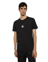 Short-sleeved cotton T-shirt with Marina print - | Dolce & Gabbana