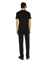 Short-sleeved cotton T-shirt with DG print - | Dolce & Gabbana