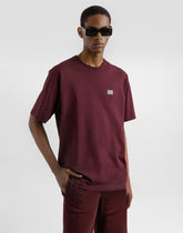 Cotton T-shirt with tag - | Dolce & Gabbana