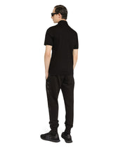 Jersey polo-shirt with DG embroidery - | Dolce & Gabbana