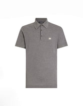 Cotton polo-shirt with logo tag - | Dolce & Gabbana