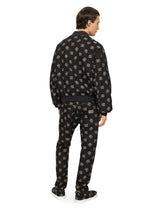 Stretch cotton jacquard jacket with DG Monogram design - | Dolce & Gabbana