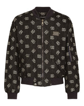 Stretch cotton jacquard jacket with DG Monogram design - | Dolce & Gabbana
