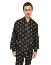 Stretch cotton jacquard jacket with DG Monogram design - | Dolce & Gabbana