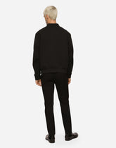 Technical piqué jacket with branded tag - | Dolce & Gabbana