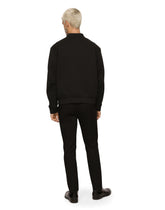 Technical piqué jacket with branded tag - | Dolce & Gabbana