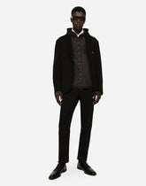 Hooded jersey jacket and nylon vest - | Dolce & Gabbana