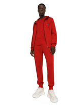 Zip-up hoodie with logo tag - | Dolce & Gabbana
