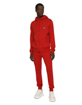 Zip-up hoodie with logo tag - | Dolce & Gabbana