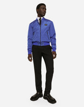 Nylon jacket with branded tag - | Dolce & Gabbana