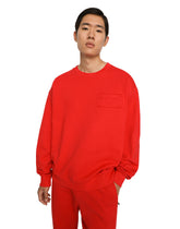 Jersey sweatshirt with embossed Dolce&Gabbana tag - | Dolce & Gabbana