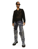 Embroidered tulle and jersey sweatshirt - | Dolce & Gabbana