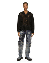 Embroidered tulle and jersey sweatshirt - | Dolce & Gabbana