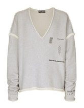 Printed jersey sweatshirt with small abrasions - | Dolce & Gabbana