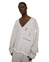 Printed jersey sweatshirt with small abrasions - | Dolce & Gabbana