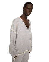 Printed jersey sweatshirt with small abrasions - | Dolce & Gabbana