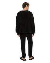 Terrycloth sweatshirt with logo tag - | Dolce & Gabbana