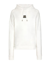 Jersey terry hoodie with logo tag - | Dolce & Gabbana