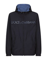 Reversible jacket with hood and logo - | Dolce & Gabbana