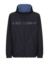 Reversible jacket with hood and logo - | Dolce & Gabbana