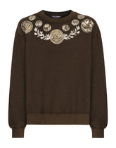 Coin print inside-out jersey sweatshirt - | Dolce & Gabbana