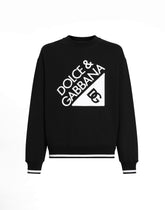 Cotton sweatshirt with logo - | Dolce & Gabbana