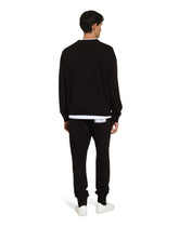 Jersey sweatshirt with DG logo tag embroidery - | Dolce & Gabbana