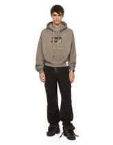 Jersey hoodie with patch - | Dolce & Gabbana