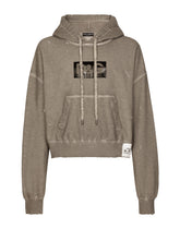 Jersey hoodie with patch - | Dolce & Gabbana