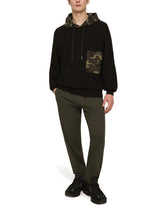 JERSEY HOODIE WITH CAMOUFLAGE DETAILS - | Dolce & Gabbana