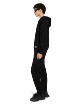 Zip-up hoodie with all-over DG print - | Dolce & Gabbana