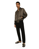 Nylon jacket with all-over DG logo print - | Dolce & Gabbana