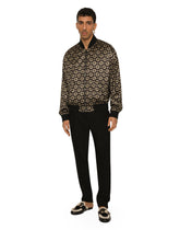 Nylon jacket with all-over DG logo print - | Dolce & Gabbana