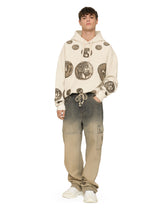 Coin print inside-out jersey hoodie - | Dolce & Gabbana