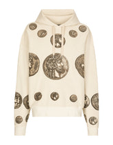 Coin print inside-out jersey hoodie - | Dolce & Gabbana
