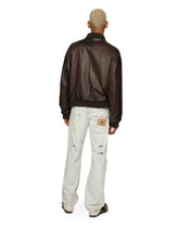 Padded leather jacket - | Dolce & Gabbana