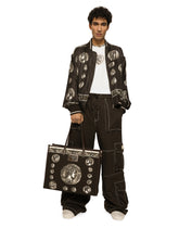 Coin print silk twill jacket - | Dolce & Gabbana