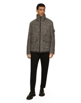 Padded wool jacket with branded tag - | Dolce & Gabbana