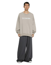 Round-neck sweatshirt with Dolce&Gabbana logo print - | Dolce & Gabbana
